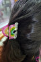 Smiling Face Cloudy Rainbow Acetate Girl's Peg Buckle - Gift Hair Clip Birthday Gift - 2