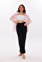 Women's Shirt Loose Oversized Pink Shirt Front Pocket Low Shoulder 100% Cotton Shirt - 4