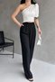 Women's One Shoulder Tight Detail Flexible Knitted Fabric Bluz - 4
