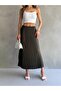 Pleated Long Elastic Waist Skirt