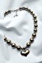 Metalized Top Heart Necklace - 7
