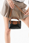 Women's Faux Leather Strappy Small Size Hand and Shoulder Bag - 4