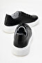 Dericlub Women's Thick Sole Lace-Up Casual Shoes Real Leather Cr 2627 Black - 4
