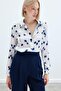 Patterned Classic Shirt - Navy Blue - 4