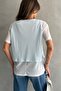 Contrast Double Look Loose Fit T-Shirt - 2