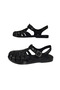 Gabi Plastic Transparent Buckle Black Women's Sandals - 4