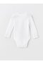 Lcw Baby Ecru Crew Neck Long Sleeve Baby Girl Snap Bodysuit 2-Pack - 3