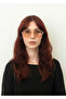 Unisex Rectangular Sunglasses Gold Color Frame Beige Glass Braga C18 - 3