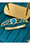 Gold Turquoise Stone Elegant Women's Bracelet - 2