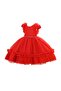 D' Daniela - Eleanor Red Party Dress with headband - 3
