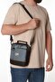Men's Quatro Fabric Hand and Shoulder Bag - Gray