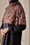 Short Zippered Patterned Swimsuit Tunic Brown - 2