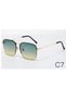 Unisex Uv-400 Protected Luxury Rimless Sunglasses