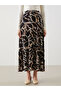 Original Elastic Waist Patterned Women's Skirt - 2