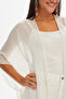 Women's Ecru Muslin Fabric Pareo Nbmht01 - 4