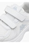 Boys' Logo Detail School Shoes with Hook and Loop Closure - 4