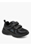 Boys' Logo Detail School Shoes with Hook and Loop Closure - 2