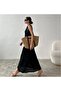 Women's Black Lined Halter Neck Dress - 3