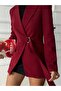 Metal Buckle Belted Jacket - 6