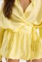 Women's Lemon Yellow Mini Balloon Skirt with Tie Detail Kimono Top and Bottom Set 60434 60283137 - 7