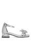 Elit Br-F-155-25Y Filet Girl's Evening Dress Shoes Silver