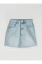 Nevavm Slim Fit Mini Jean Skirt with a Difference - 5