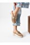 Cream Buckle Detail Women's Slippers - 3