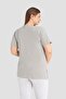 Cotton Lycra Gray Short Sleeve Maternity T-Shirt Comfortable and Breathable Maternity Clothing - 4
