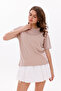 Eveli̇ Women's Regular Fit Crew Neck 100% Cotton Short Sleeve T-Shirt - - 2