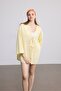 Women's Yellow Linen Lace-Up Kimono / Sevde Ugur - 4
