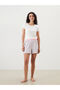 Women's Striped Shorts Pajama Bottoms with Elastic Waistband