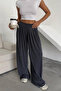Women's Modal Pleated Wide Leg Casual Trousers 2012 Anthracite - Premium Series - 3