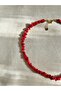 Coral Natural Stone Steel Necklace