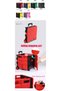 AYMNOOR Folding Utility Cart with Lid, Portable Rolling Crate Handcart, Shopping Trolley with 360° - 8