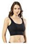 Diver Ribbed Camisole Padded Bustier Crop - 2