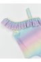 Lcw Kids Pink Color Block Girl's Swimsuit - 3