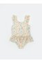 Lcw Baby Crew Neck Floral Girl's Swimsuit - 2
