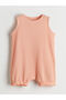 Pink Textured Baby Girl Combed Cotton Jumpsuit 2-Pack - 3