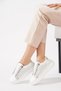 Orpedas Yan Zimbalı Genuine Leather Women's Shoes White Skin - 2