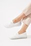 Naste Double Tire Laser Women's Genuine Leather Shoes White Skin - 3