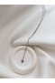 Dorica Necklace - Silver Color Dorica Necklace - Dorica Pendant with Dangle - 4