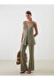 Elastic Waist Flared Women's Trousers