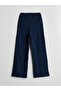 Elastic Waist Textured Women's Trousers - 6