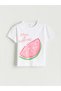 Lcw Kids Crew Neck Printed Girls' T-Shirt