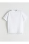 Lcw Kids White Crew Neck Bow Printed Girls T-Shirt - 2