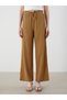 New Season Textured Women's Trousers with Elastic Waist S5O439Z8 - 2