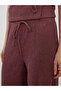 Elastic Waist Textured Women's Trousers - 3