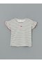 Ozmara New Season Striped Ruffled Girls' T-Shirt 2-Pack - 2