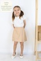 🌸   Girls' Pleated Skirt – Elastic Waist, Modern and Comfortable Design 🌸