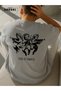 Paradise Birds Printed Cotton Fabric Men's Gray T-Shirt